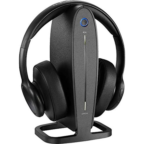 Copied - Insignia - NS-HAWHP2 RF Wireless Over-The-Ear Headphones - Black - Picture 1 of 1